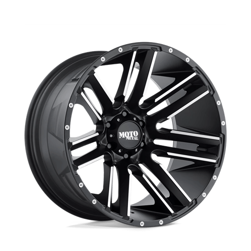 18x9 moto metal mo978 razor satin black machined wheel 6x5.5 bolt pattern 18mm offset