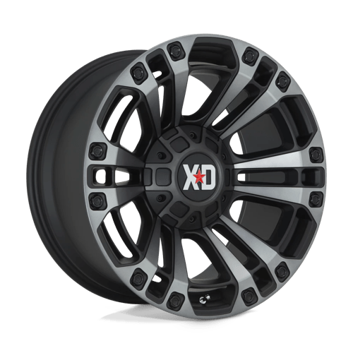 20x9 xd wheels xd851 monster 3 satin black w gray tint wheel 6x5.5 bolt pattern 0mm offset