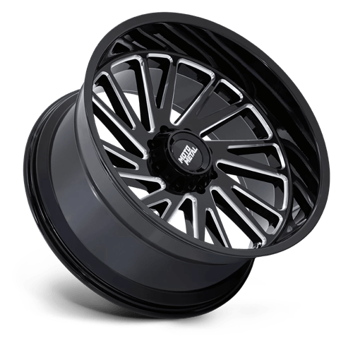 22x10 moto metal mo811 combat gloss black milled wheel 6x5.5 bolt pattern 18mm offset