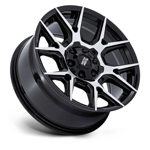 22x9 moto metal mo813 mason gloss black w machined face wheel 6x5.5 bolt pattern 24mm offset