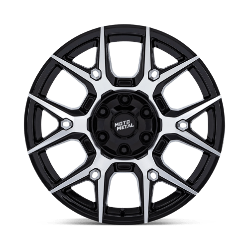 17x8 5 moto metal mo813 mason gloss black w machined face wheel 6x5.5 bolt pattern 0mm offset