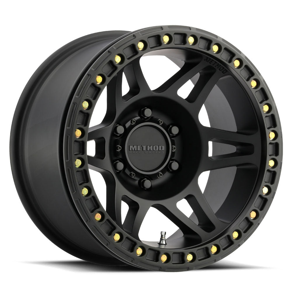 17x9 method race wheels mr106 black wheel 6x5.5 bolt pattern 44mm offset