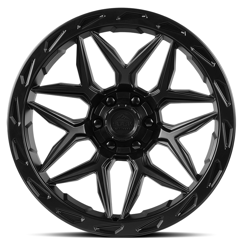22x10 lock off-road matrix matte black w matte black ring wheel 6x5.5 bolt pattern 18mm offset