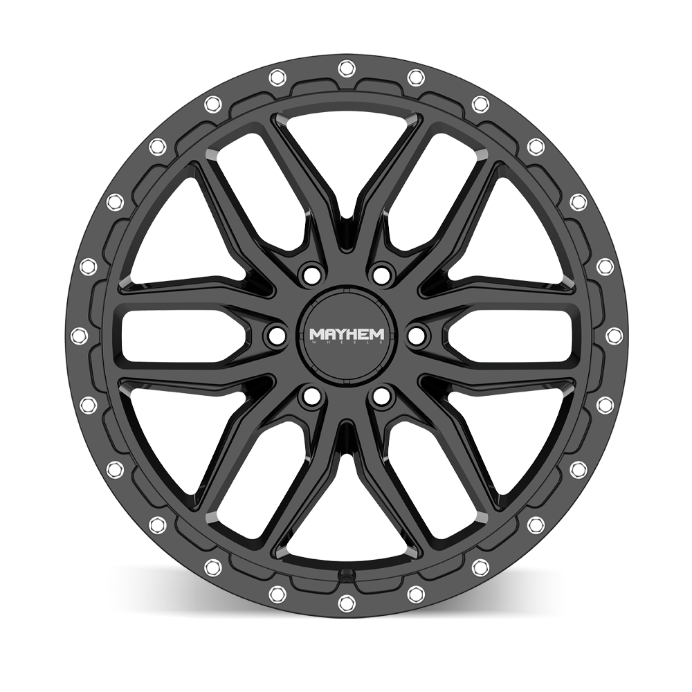 17x9 mayhem vector gloss black wheel 6x5.5 bolt pattern 18mm offset