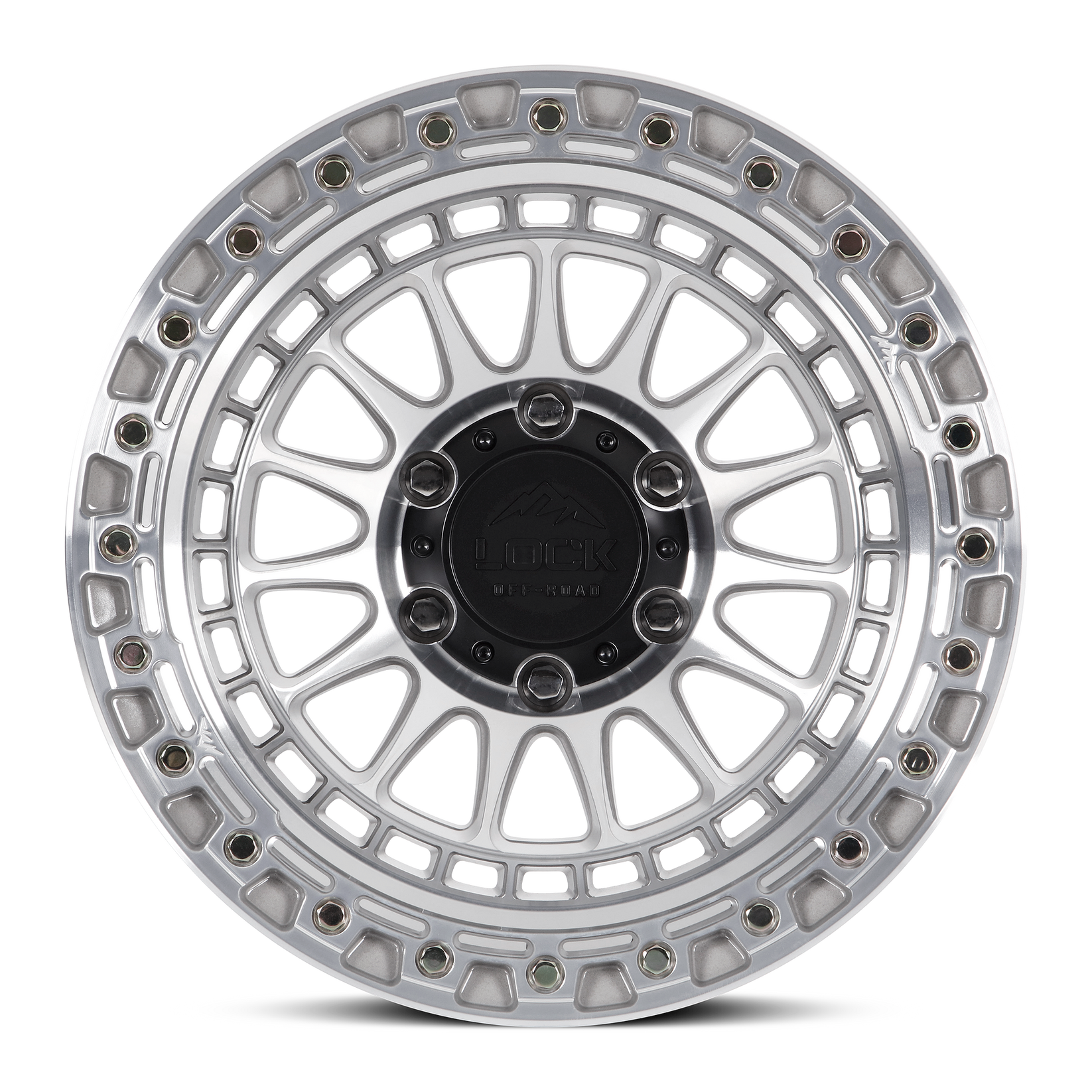 17x8 5 lock off-road mojave machined clear coat wheel 6x5.5 bolt pattern 25mm offset