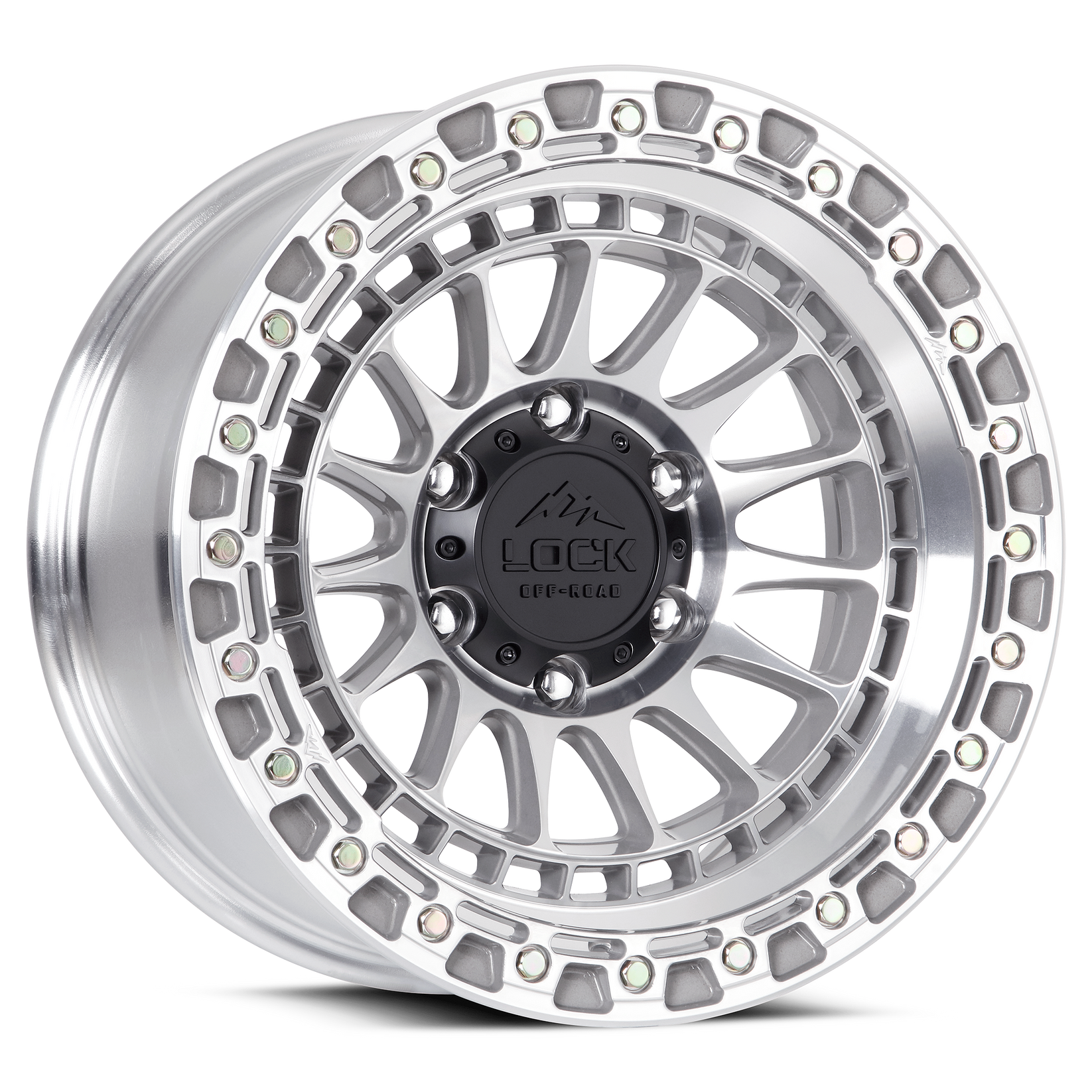 20x9 lock off-road mojave machined clear coat wheel 6x5.5 bolt pattern 0mm offset