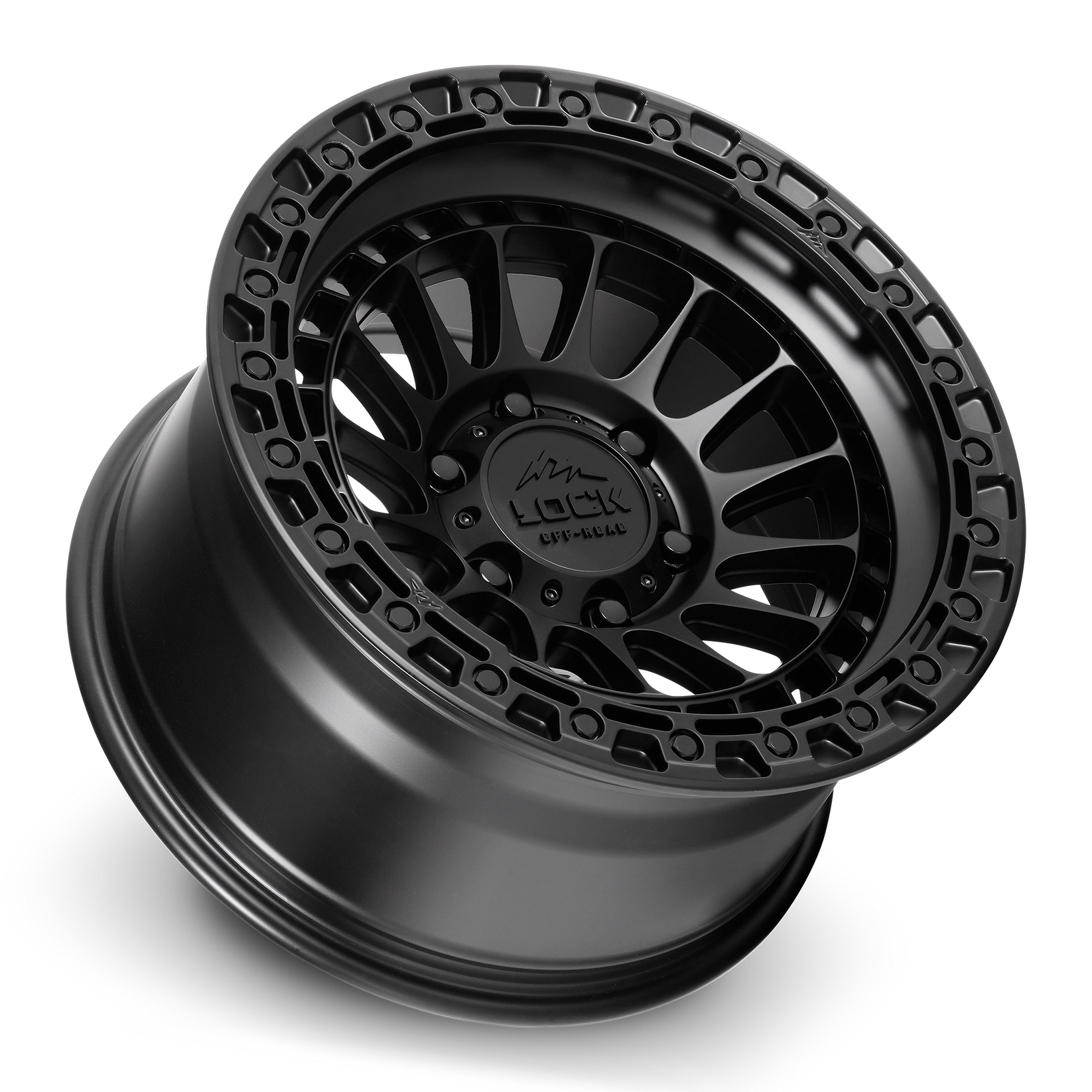 17x9 lock off-road mojave matte black w matte black ring wheel 6x5.5 bolt pattern 12mm offset