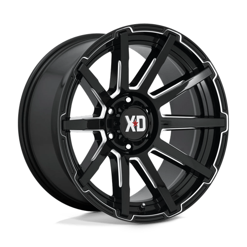20x9 xd wheels xd847 outbreak gloss black milled wheel 6x5.5 bolt pattern 18mm offset