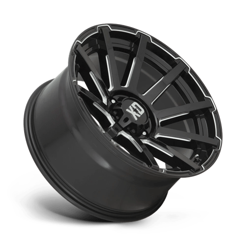 22x10 xd wheels xd847 outbreak gloss black milled wheel 6x5.5 bolt pattern 18mm offset