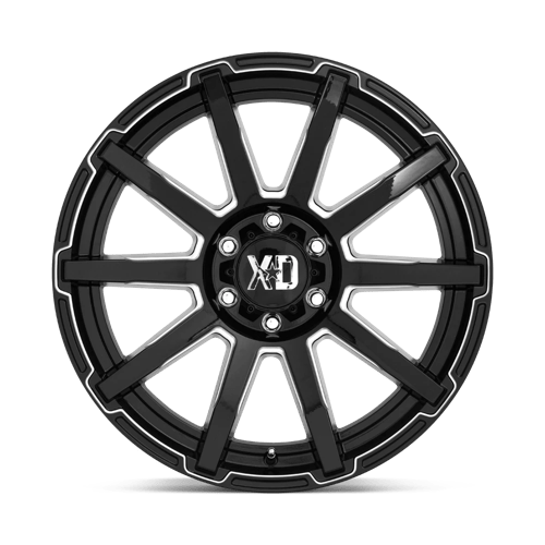 20x10 xd wheels xd847 outbreak gloss black milled wheel 6x5.5 bolt pattern 18mm offset