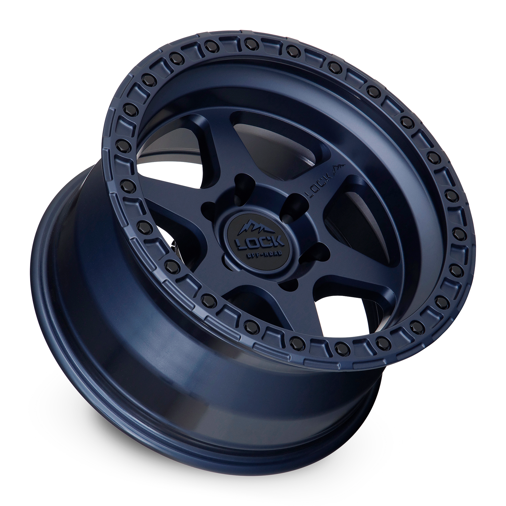 17x9 lock off-road olympus matte blue wheel 6x5.5 bolt pattern 35mm offset