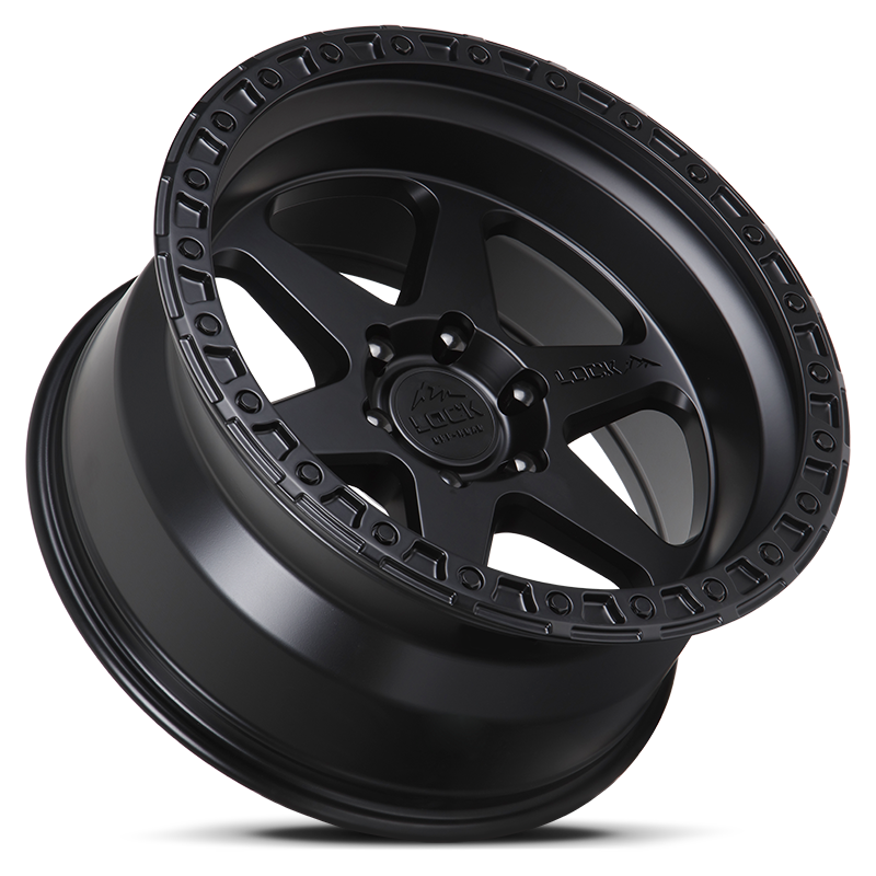 17x9 lock off-road olympus matte black w matte black ring wheel 6x5.5 bolt pattern 12mm offset