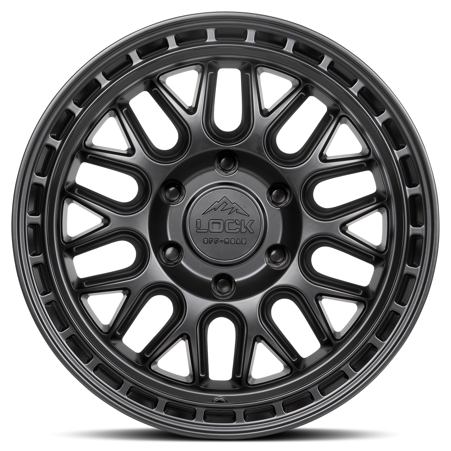 17x9 lock off-road onyx matte black w matte black ring wheel 6x5.5 bolt pattern 12mm offset