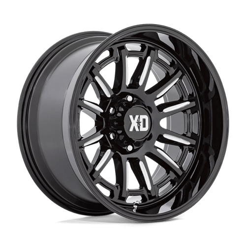 20x9 xd wheels xd865 phoenix gloss black milled wheel 6x5.5 bolt pattern 0mm offset