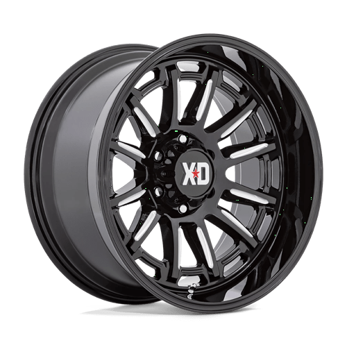 20x9 xd wheels xd865 phoenix gloss black milled wheel 6x5.5 bolt pattern 0mm offset