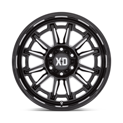 20x9 xd wheels xd865 phoenix gloss black milled wheel 6x5.5 bolt pattern 0mm offset