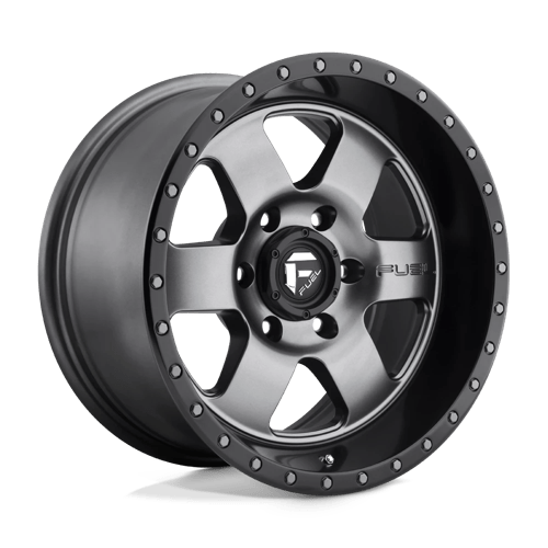 17x9 fuel off-road d619 podium matte gunmetal black bead ring wheel 6x5.5 bolt pattern 1mm offset