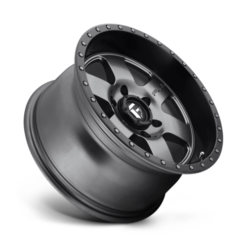 17x9 fuel off-road d619 podium matte gunmetal black bead ring wheel 6x5.5 bolt pattern 1mm offset