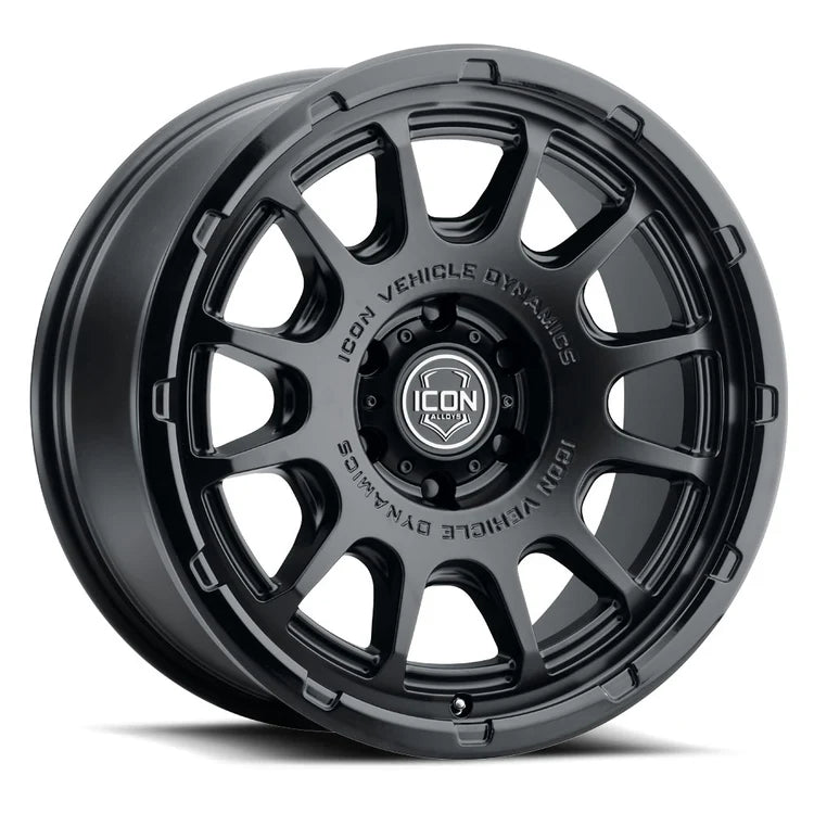 20x9 Icon Alloys Rancho Double Black Wheel 6x5.5 Bolt Pattern 16mm Offset