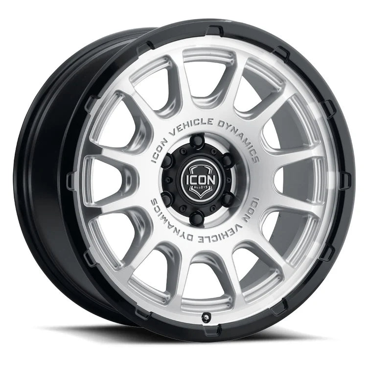 18x9 Icon Alloys Sentinel Forged Silver Machined Wheel 6x5.5 Bolt Pattern 40mm Offset