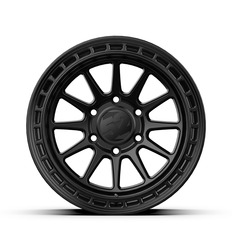 17x8.5 Fifteen 52 Range HD Satin Black Wheel 6x5.5 Bolt Pattern 0mm Offset