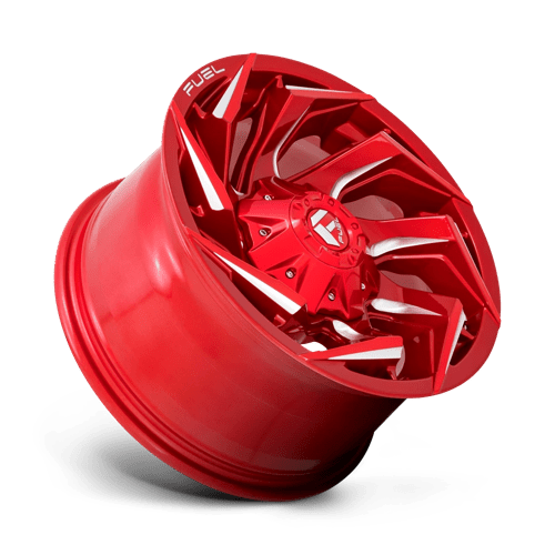 17x9 fuel off-road d754 reaction candy red milled wheel 6x5.5 bolt pattern 1mm offset