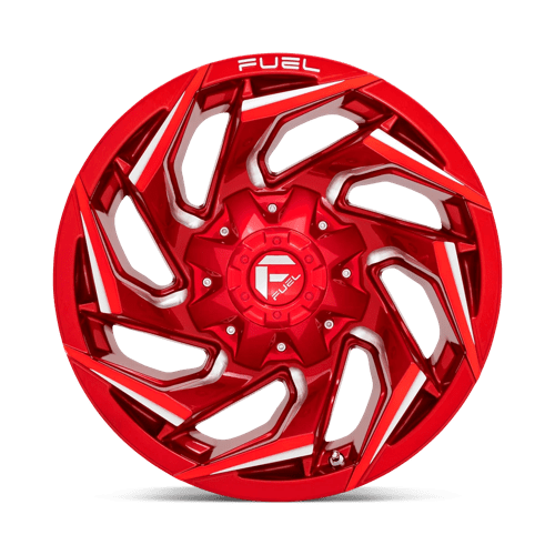 17x9 fuel off-road d754 reaction candy red milled wheel 6x5.5 bolt pattern 1mm offset