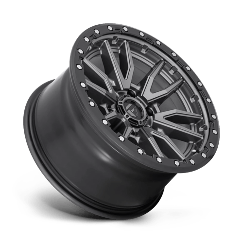 18x9 fuel off-road d680 rebel matte gunmetal black bead ring wheel 6x5.5 bolt pattern 1mm offset