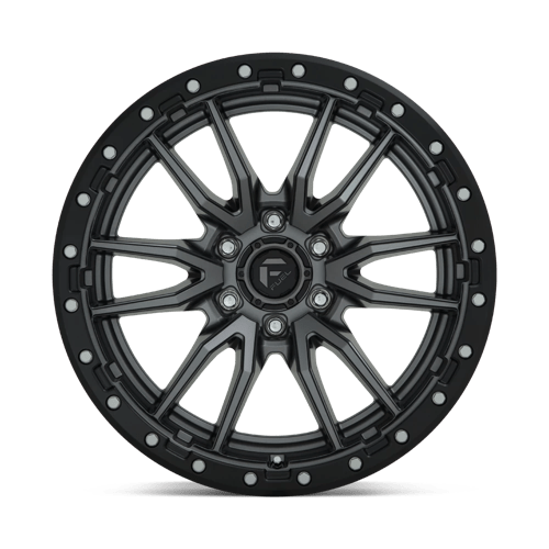 20x10 fuel off-road d680 rebel matte gunmetal black bead ring wheel 6x5.5 bolt pattern 18mm offset