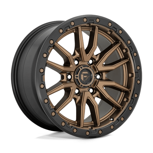17x9 fuel off-road d681 rebel matte bronze black bead ring wheel 6x5.5 bolt pattern 12mm offset