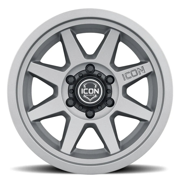 17x8.5 Icon Alloys Rebound SLX Charcoal Wheel 6x5.5 Bolt Pattern 25mm Offset