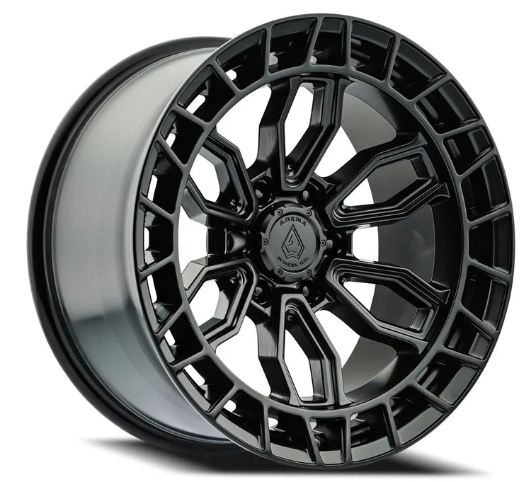 17x9 arena wheel a102 recon satin black wheel 6x5.5 bolt pattern 12mm offset