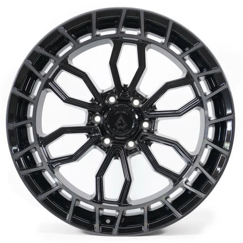 17x9 arena wheel a102 recon glossy black center machined ddt lip wheel 6x5.5 bolt pattern 12mm offset