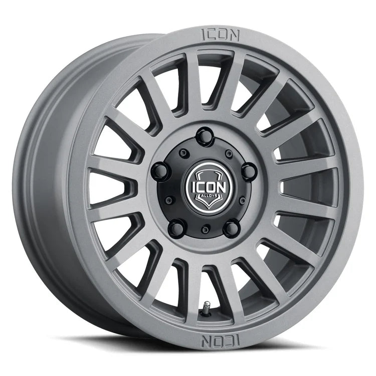 17x8.5 Icon Alloys Recon SLX Charcoal Wheel 6x5.5 Bolt Pattern 25mm Offset