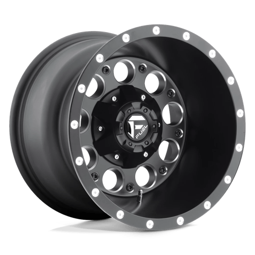 15x10 fuel off-road d525 revolver matte black milled wheel 6x5.5 bolt pattern 43mm offset