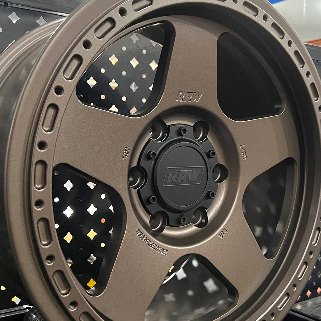 18x8.5 RRW RG4-H Forged Hybrid Matte Bronze Wheel 6x5.5 Bolt Pattern 25mm Offset