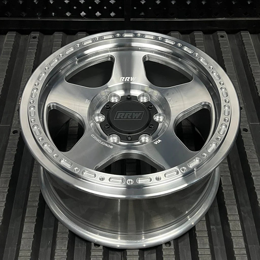 17x8.5 RRW RG4-H Forged Hybrid Brushed Wheel 6x5.5 Bolt Pattern -25mm Offset