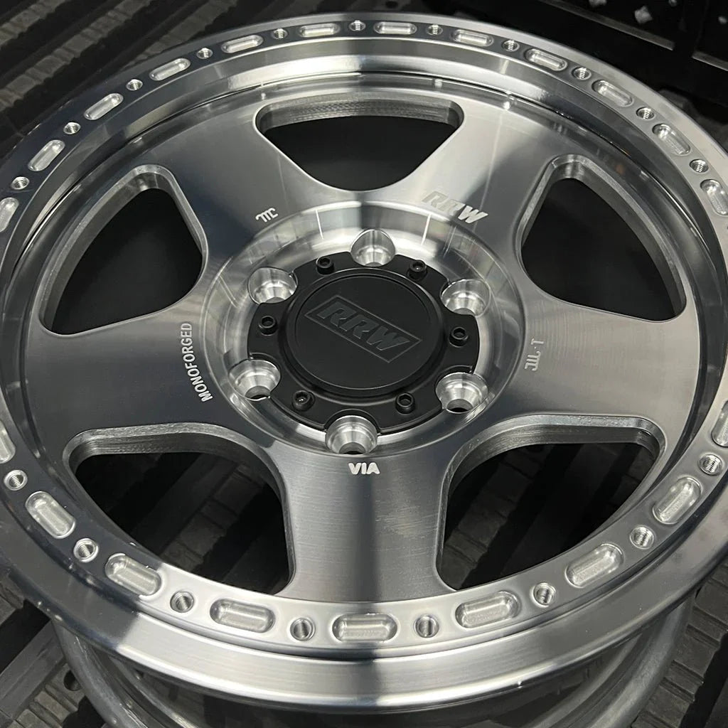 17x8.5 RRW RG4-H Forged Hybrid Brushed Wheel 6x5.5 Bolt Pattern -25mm Offset