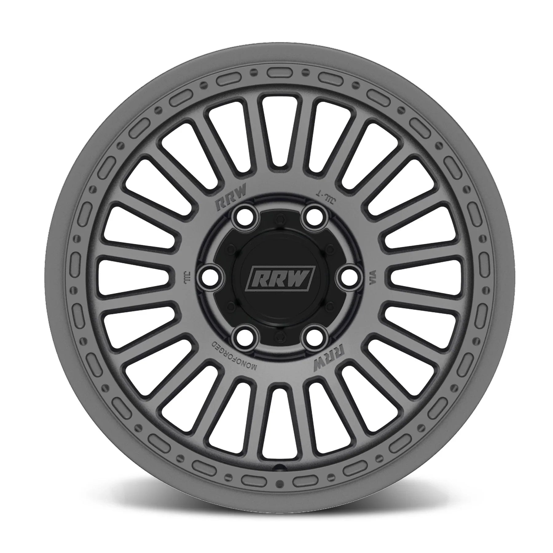 17x8 RRW RG6-H Forged Hybrid Matte Gunmetal Wheel 6x5.5 Bolt Pattern 18mm Offset