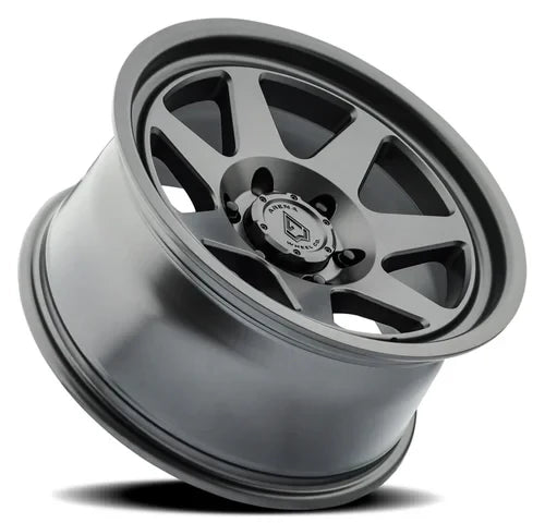 17x8 5 arena wheel a104 ridge satin gun metal wheel 6x5.5 bolt pattern 0mm offset