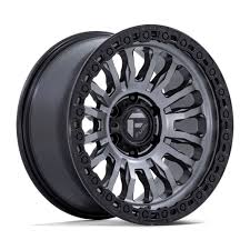 17x9 Fuel Off-Road FC125 Rincon Matte Gunmetal W/Black Ring Beadlock Beadlock Wheel 6x5.5 Bolt Pattern -38mm Offset