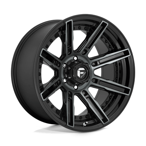 20x10 fuel off-road d708 rogue gloss mach double dark tint wheel 6x5.5 bolt pattern 18mm offset