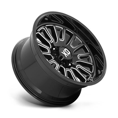 22x12 xd wheels xd864 rover gloss black milled wheel 6x5.5 bolt pattern 44mm offset