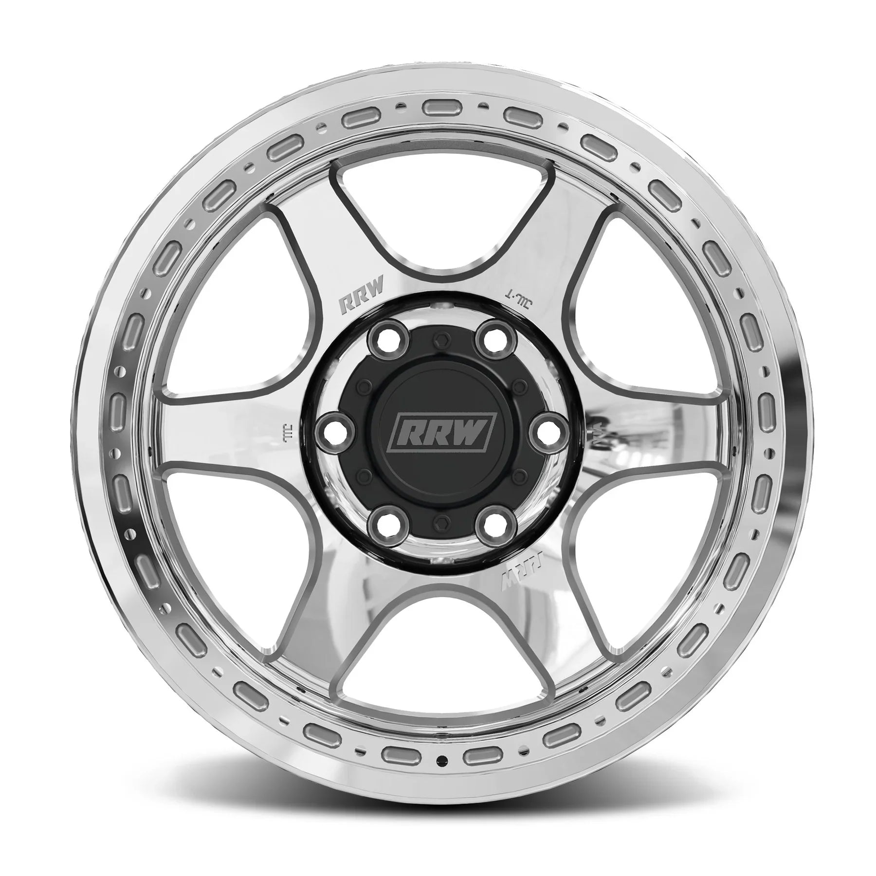 17x8.5 RRW RR2-H Flow Formed Hybrid Brushed Wheel 6x5.5 Bolt Pattern -12mm Offset