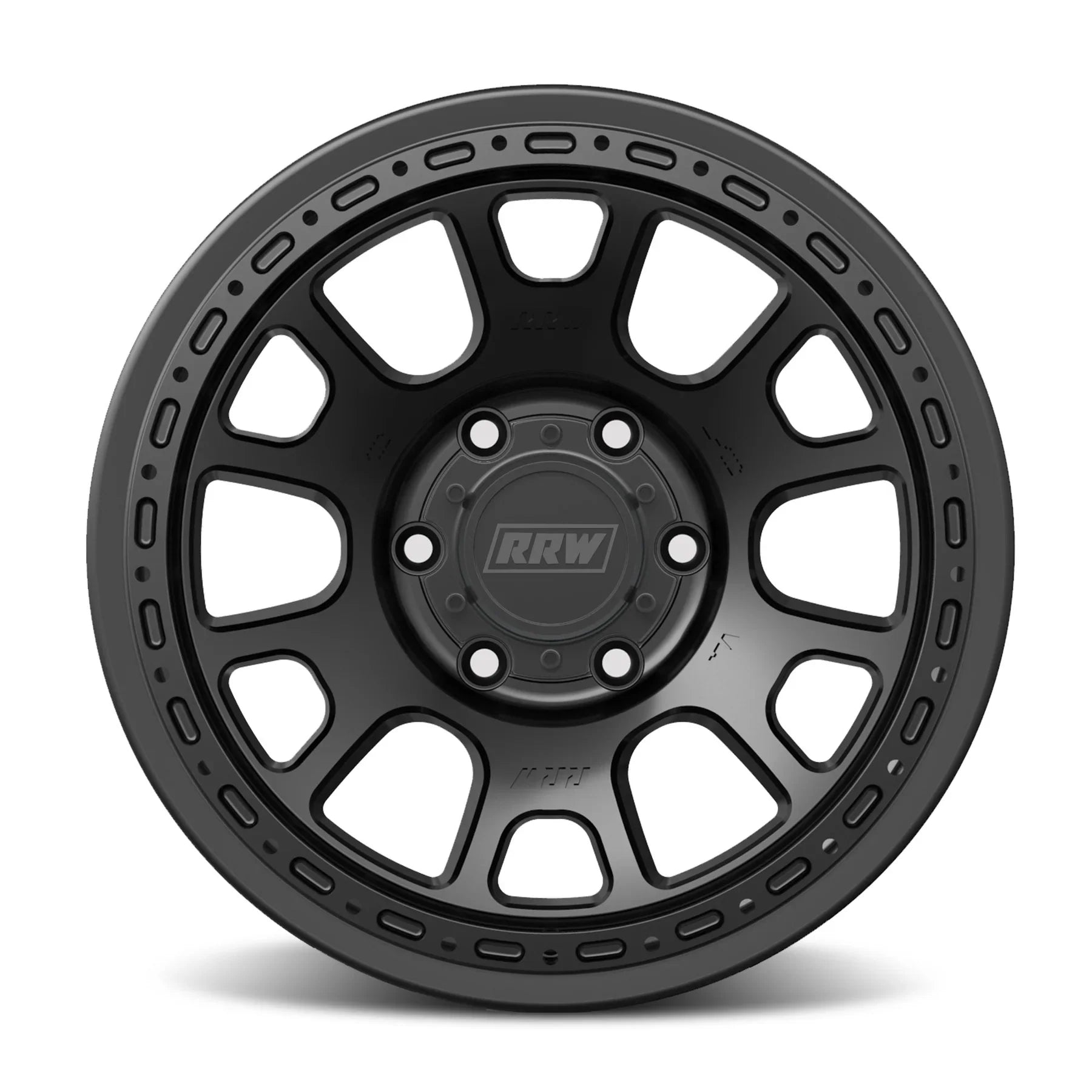 17x8.5 RRW RR5-H Flow Formed Hybrid Black Wheel 6x5.5 Bolt Pattern -25mm Offset