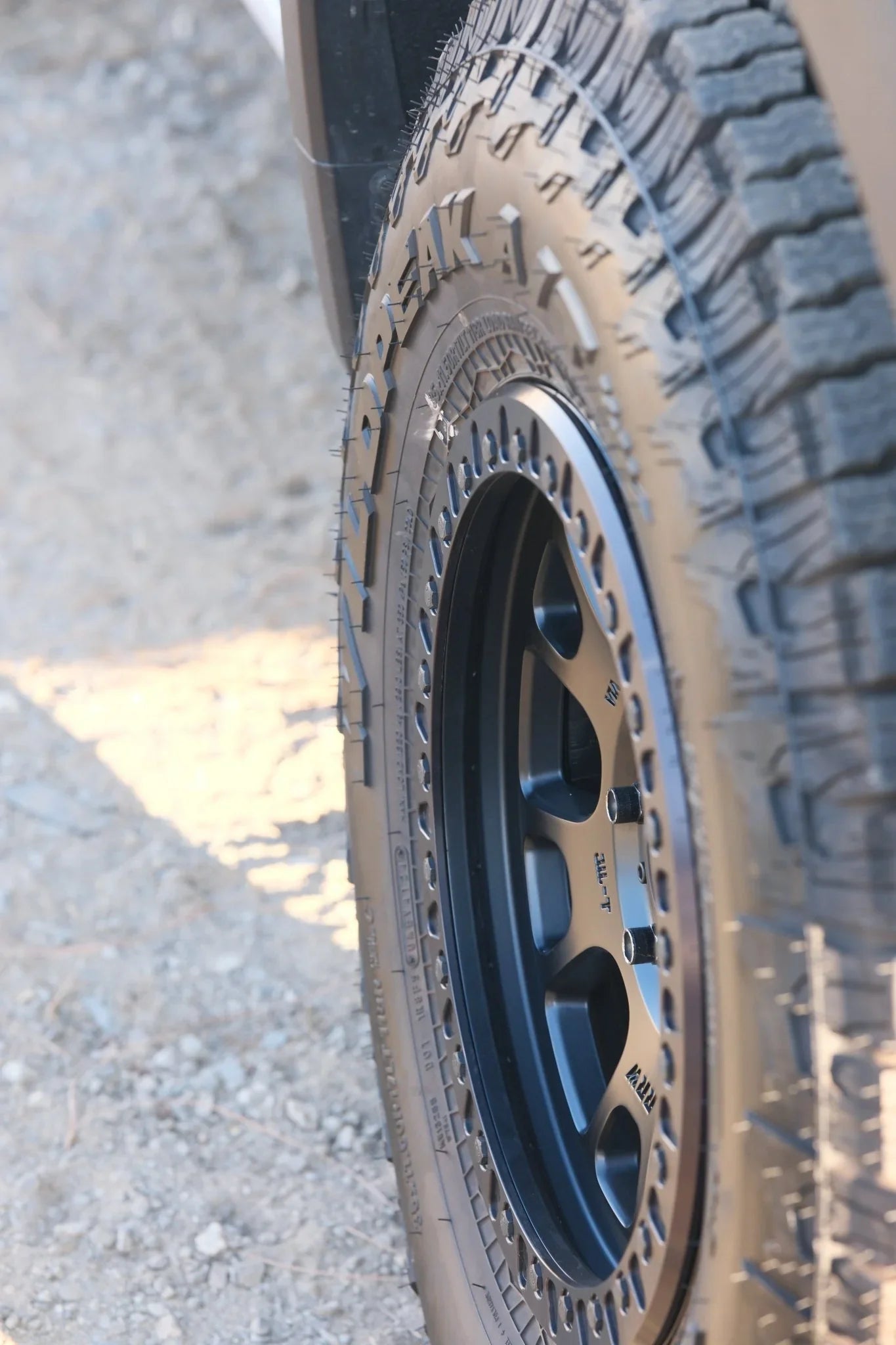 17x8.5 RRW RR5-H Flow Formed Hybrid Black Wheel 6x5.5 Bolt Pattern -25mm Offset