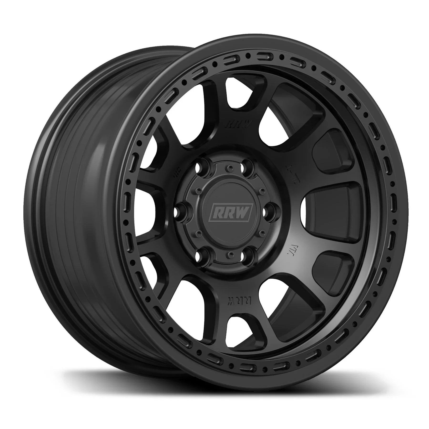 17x8.5 RRW RR5-H Flow Formed Hybrid Black Wheel 6x5.5 Bolt Pattern -25mm Offset