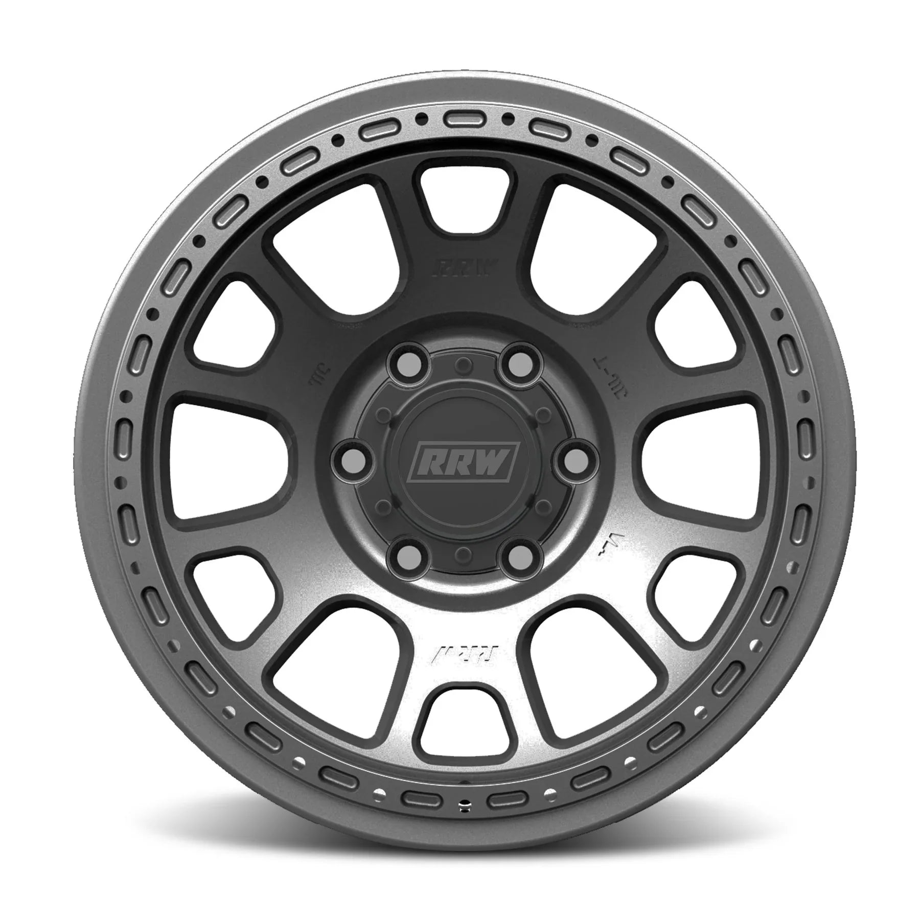 17x8 RRW RR5-H Flow Formed Hybrid Gunmetal Wheel 6x5.5 Bolt Pattern 18mm Offset