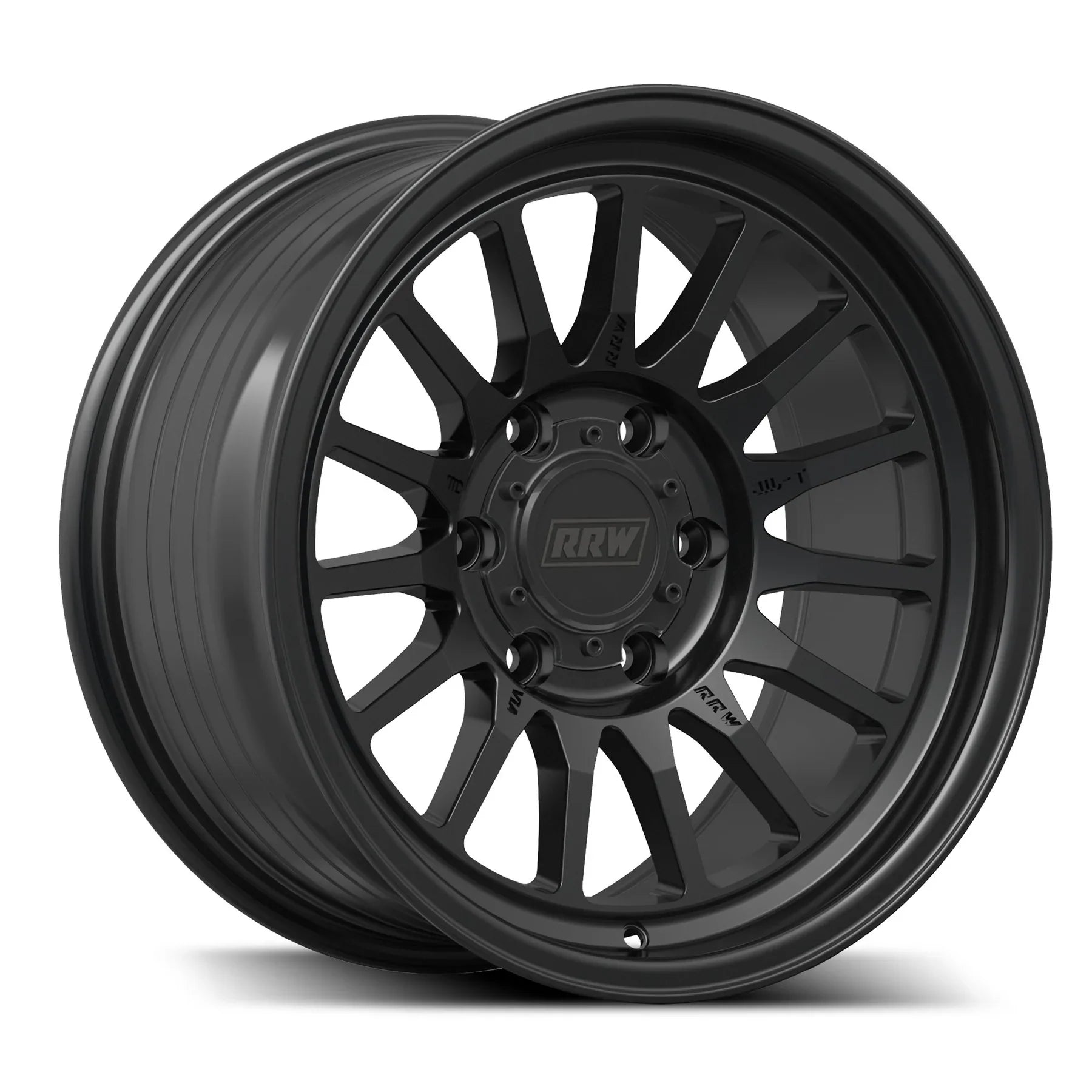17x8.5 RRW RR7-S Flow Formed Matte Black Wheel 6x5.5 Bolt Pattern 25mm Offset