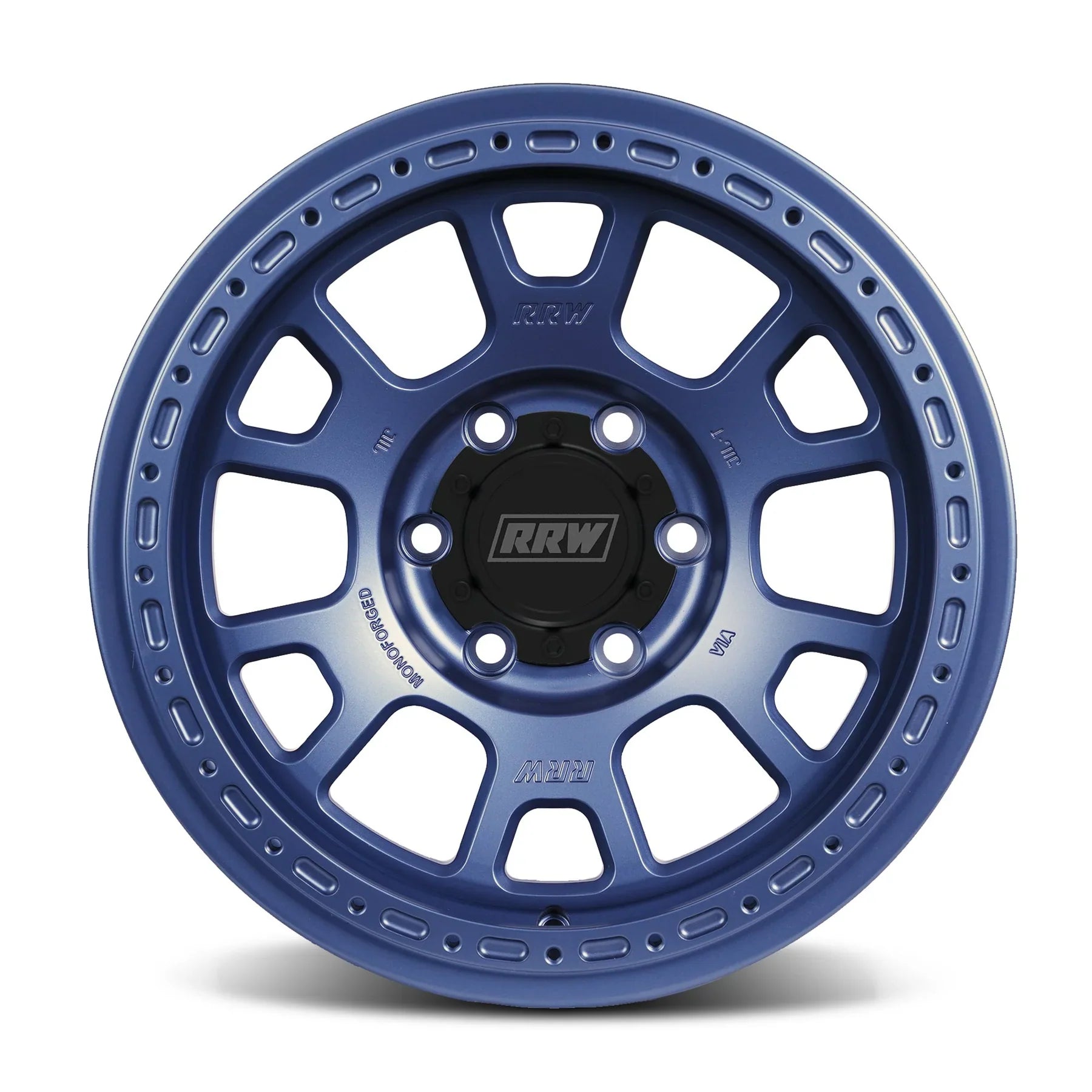 17x8.5 RRW RS5-H Forged Hybrid Graphite Blue Wheel 6x5.5 Bolt Pattern -12mm Offset